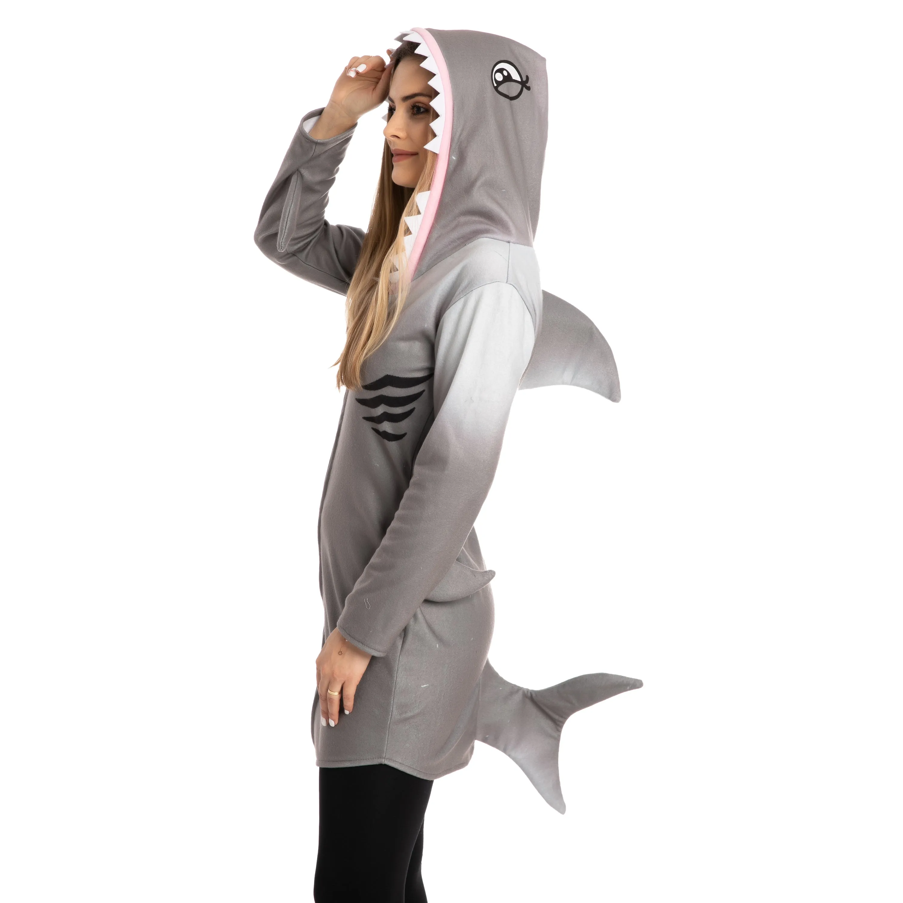 Fleece Shark Costume Cosplay- Adult