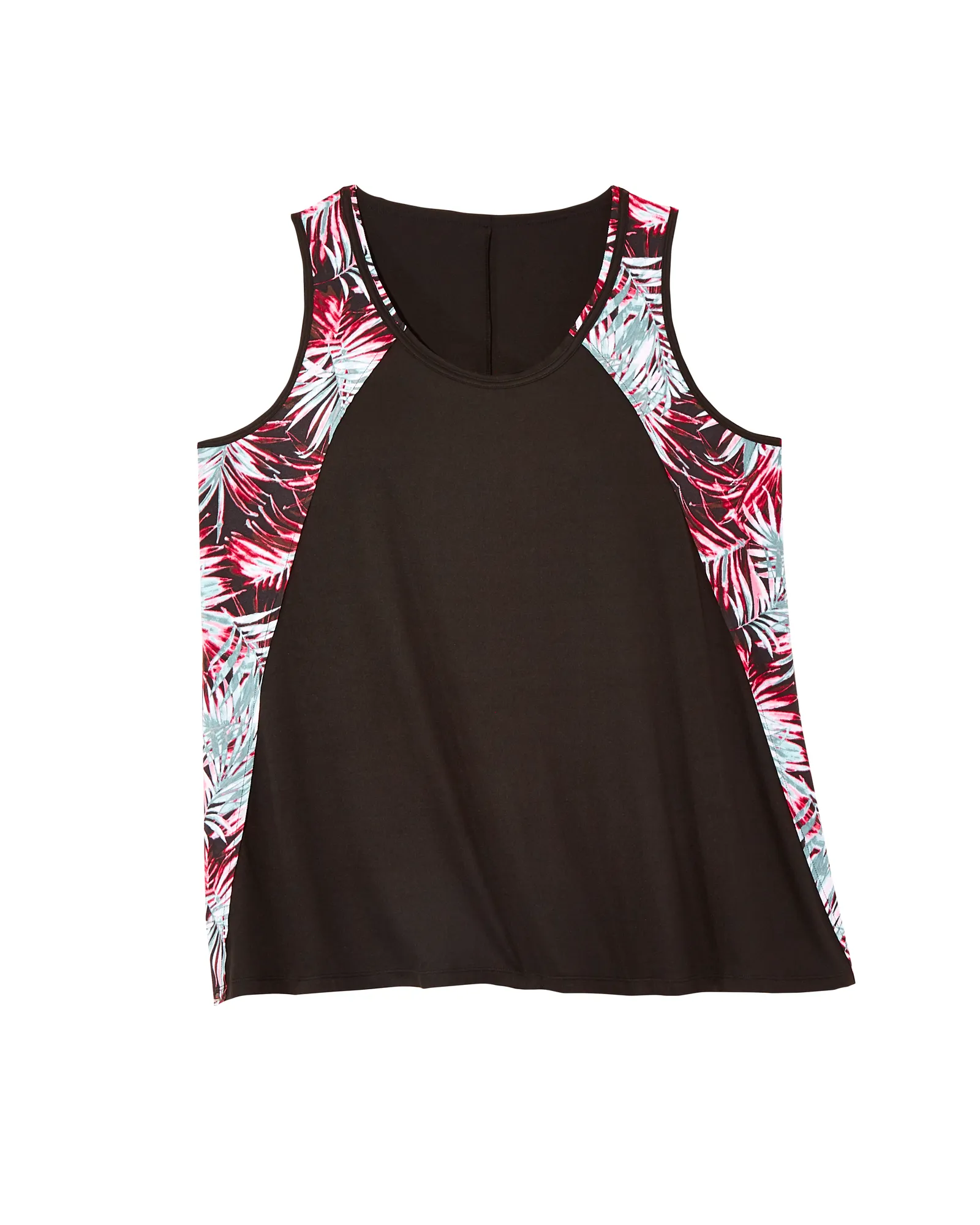 Flora Tank | Black / Magenta