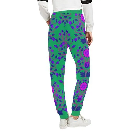 Floral Beadwork Four Clans Deep Lake Women's Sweatpants