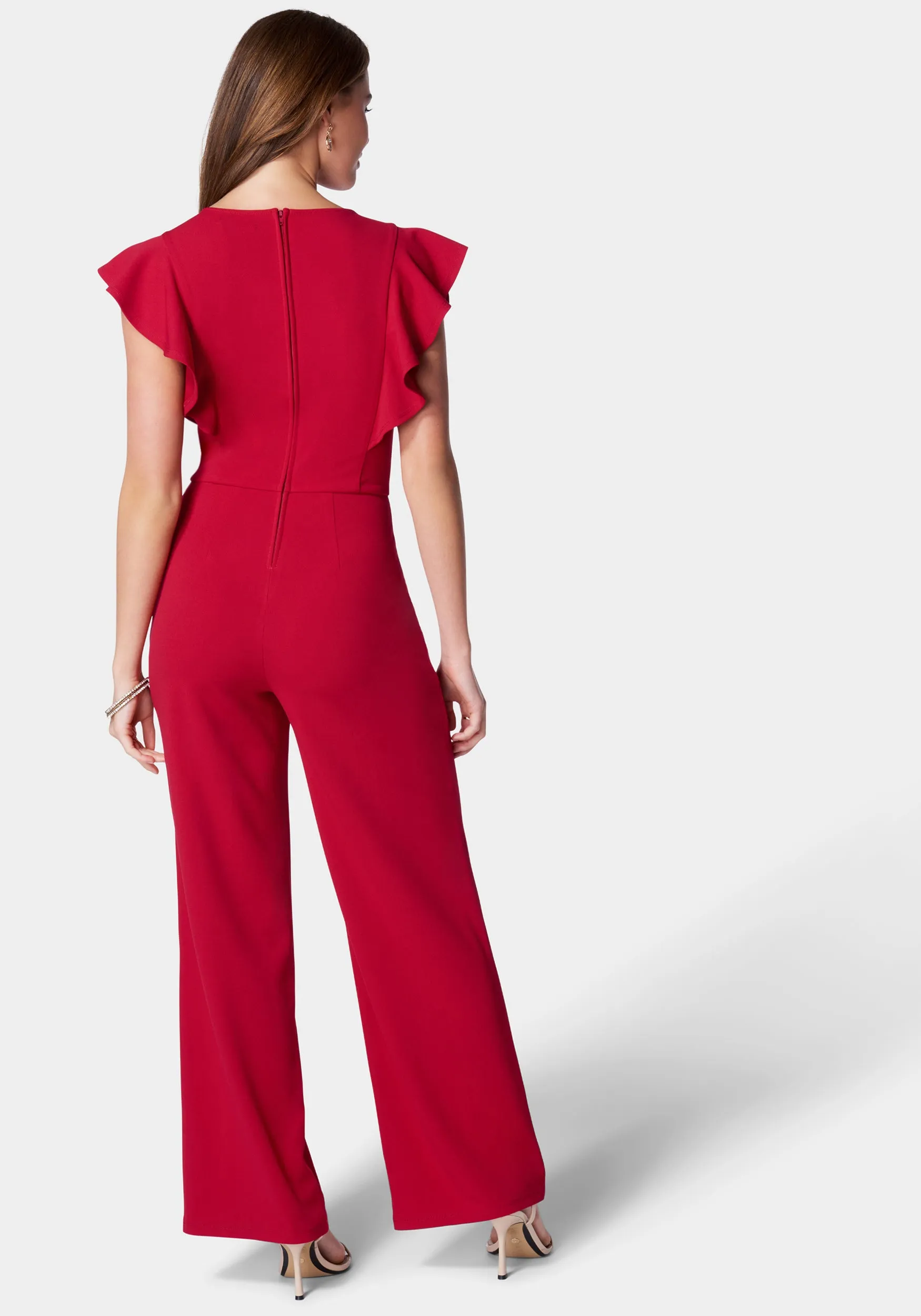 Flutter Sleeve Core Jumpsuit