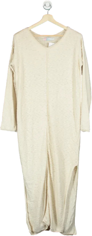 Free People Cream Jumpsuit UK XS