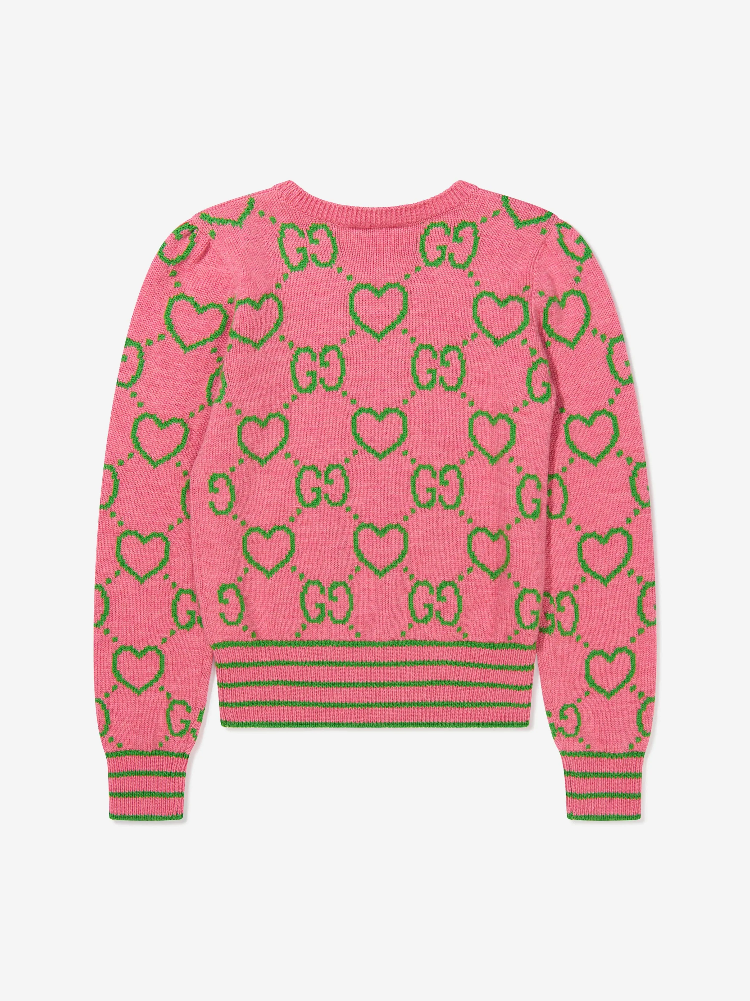 Gucci Girls Wool Wool Intarsia Jumper