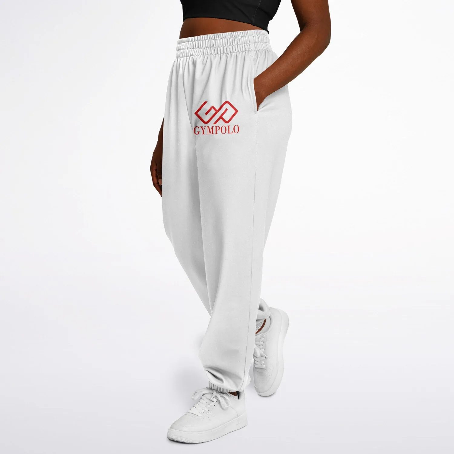 GYMPOLO Athletic Dance Sweatpants Red