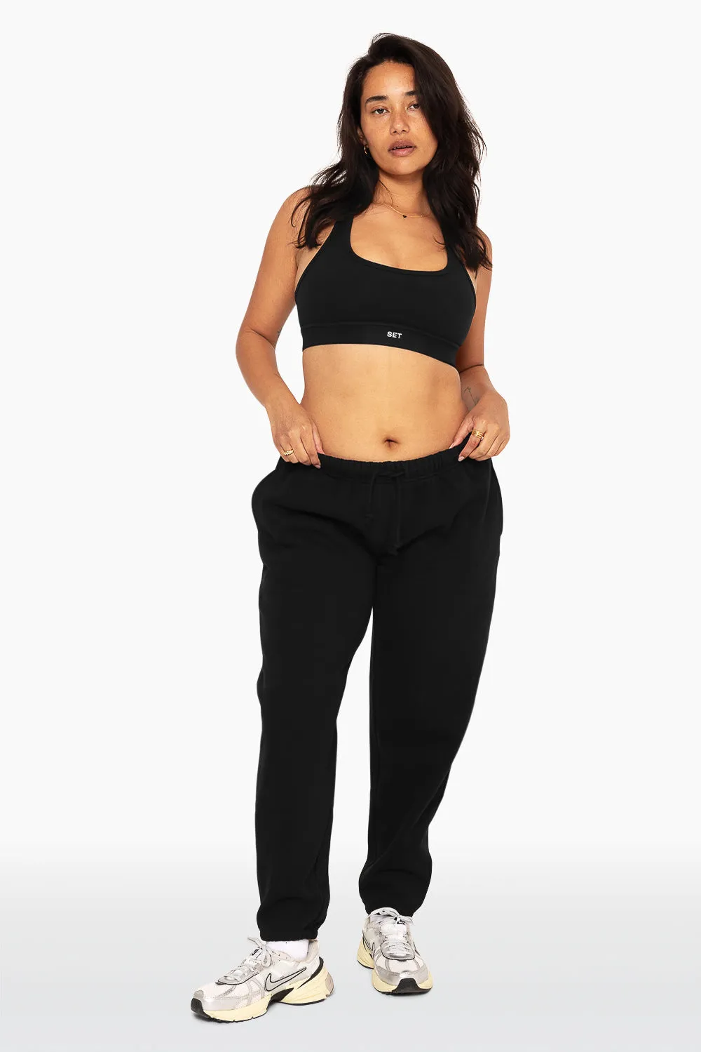 HEAVYWEIGHT SWEATS DRAWSTRING SWEATPANTS - ONYX