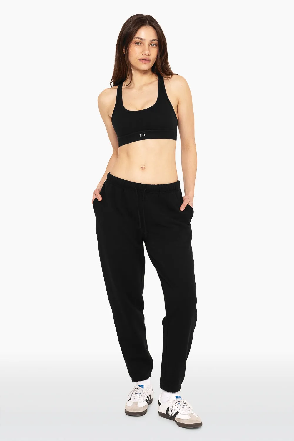 HEAVYWEIGHT SWEATS DRAWSTRING SWEATPANTS - ONYX