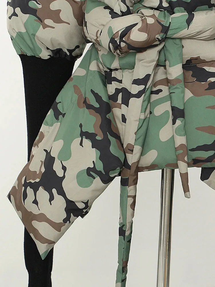 HEYFANCYSTYLE Camo Command Parka