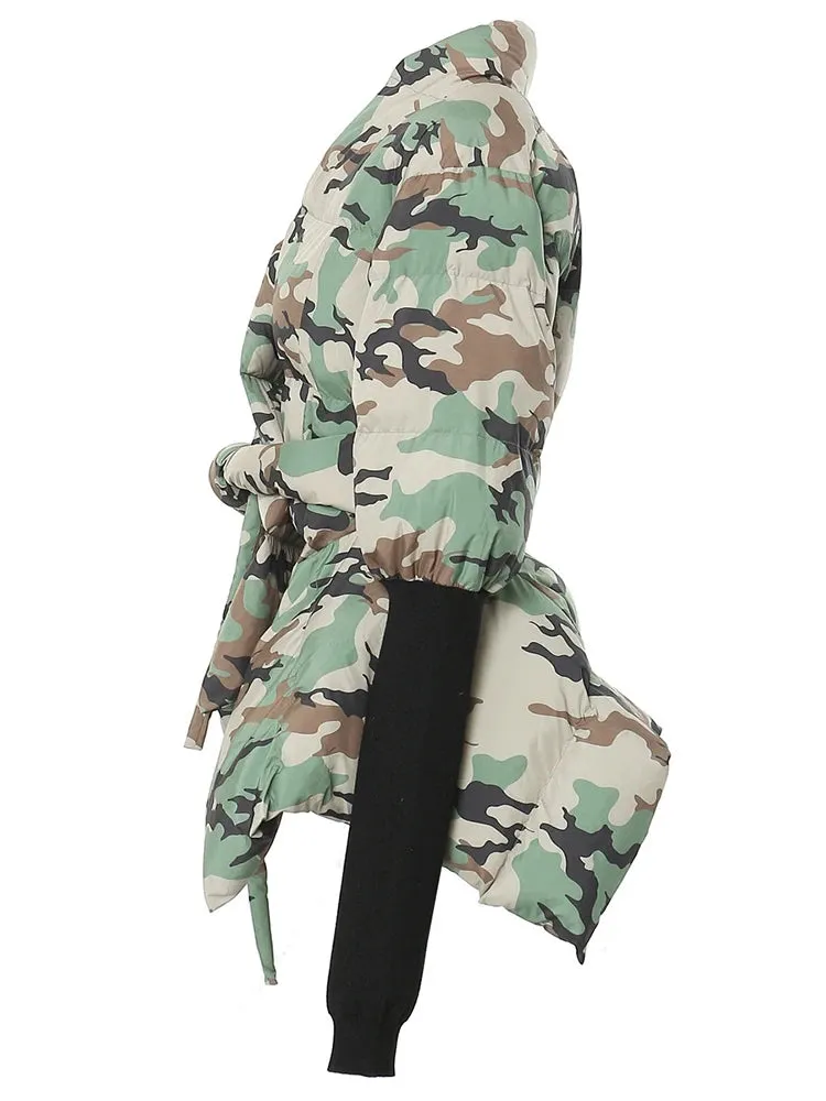 HEYFANCYSTYLE Camo Command Parka