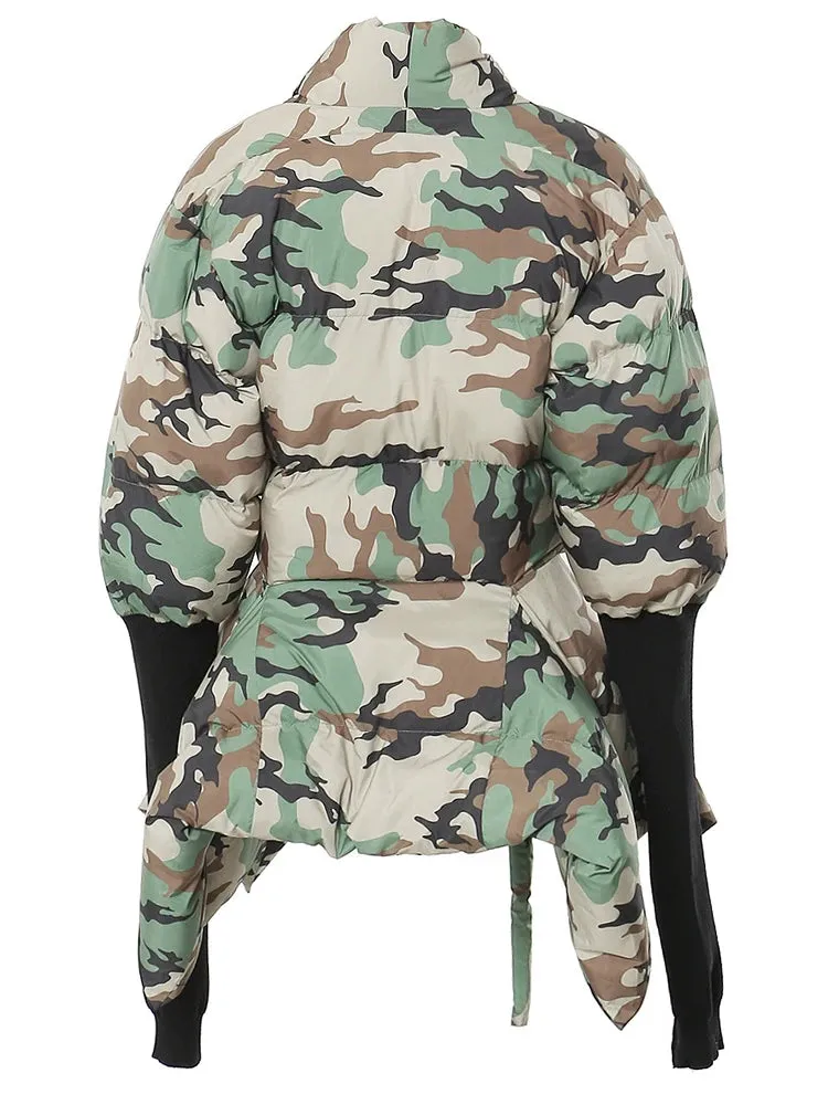 HEYFANCYSTYLE Camo Command Parka