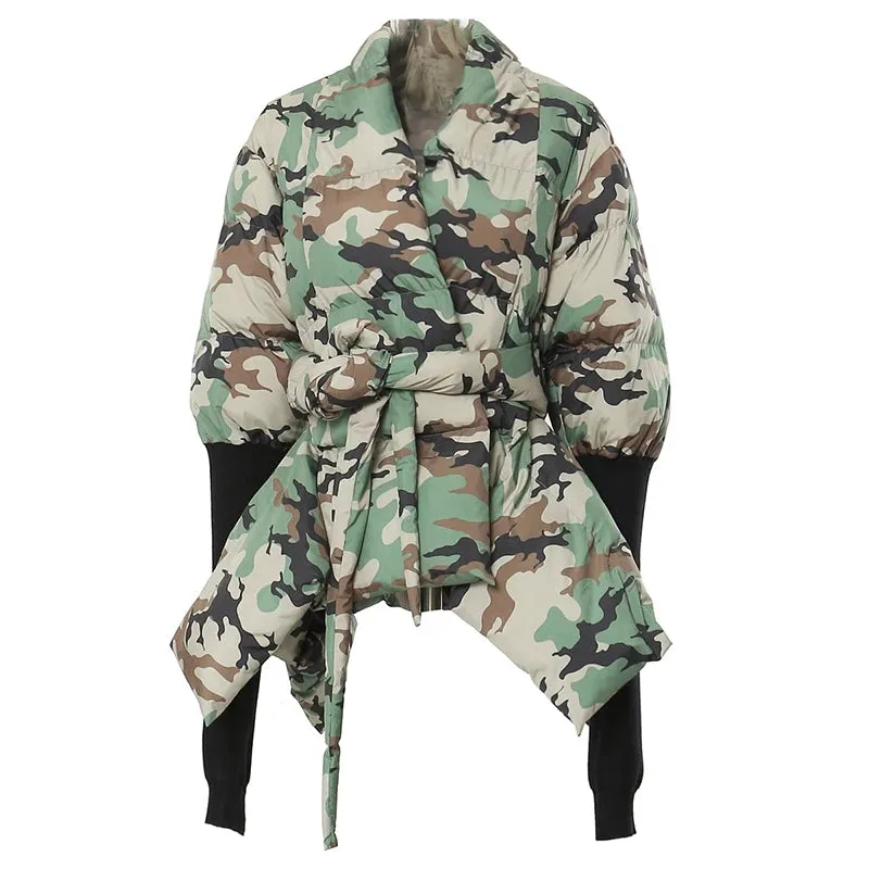 HEYFANCYSTYLE Camo Command Parka