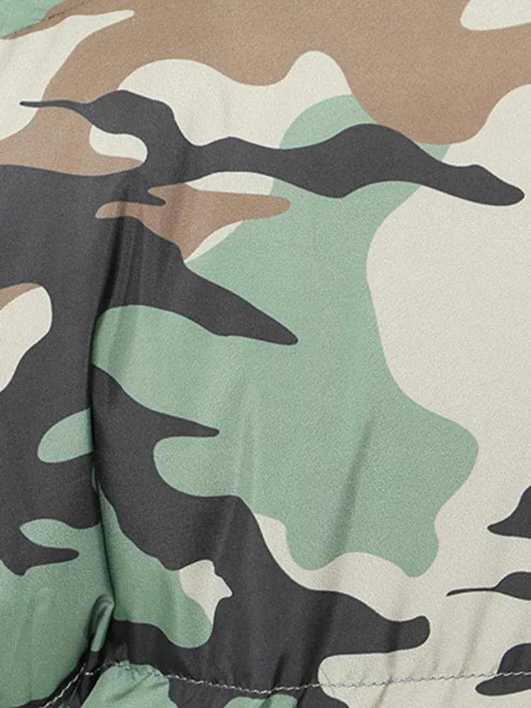 HEYFANCYSTYLE Camo Command Parka