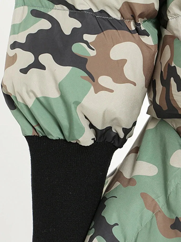 HEYFANCYSTYLE Camo Command Parka