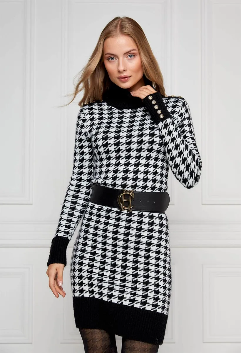 Holland Cooper Heritage Jumper Dress in Houndstooth