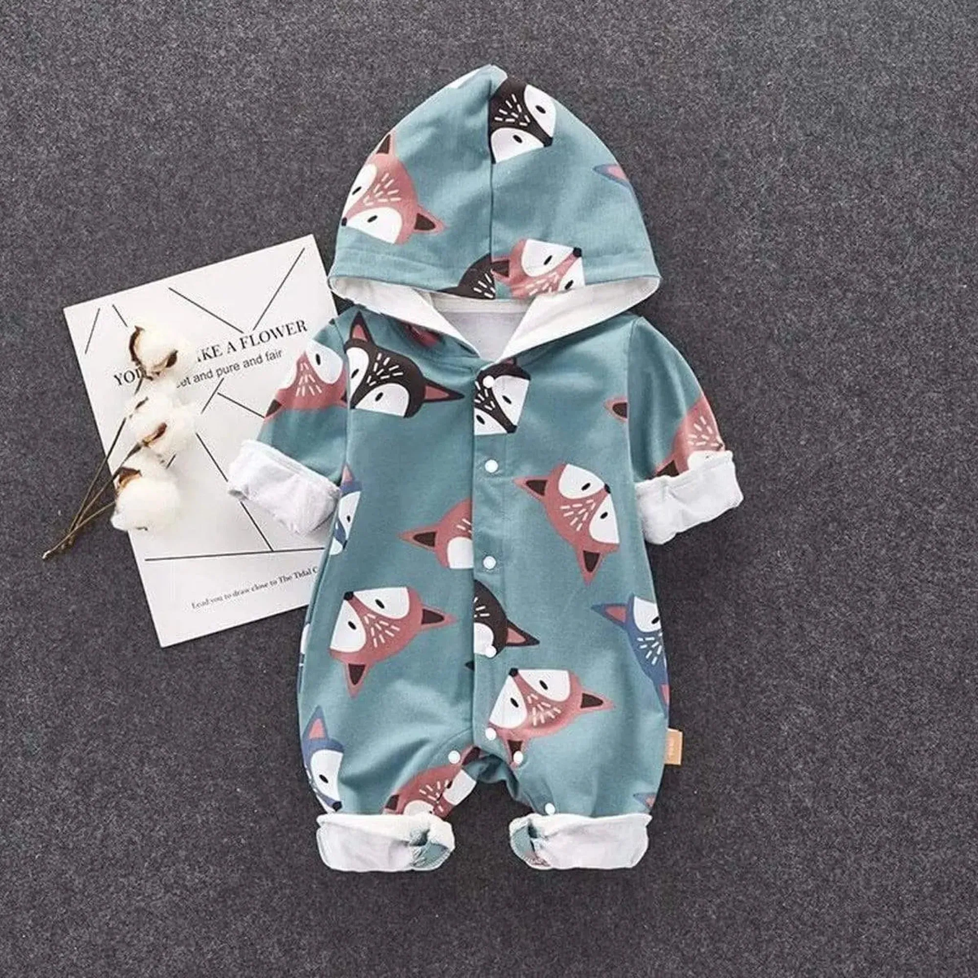 Hooded Squirrel Long-sleeve Jumpsuit Boy/Girl