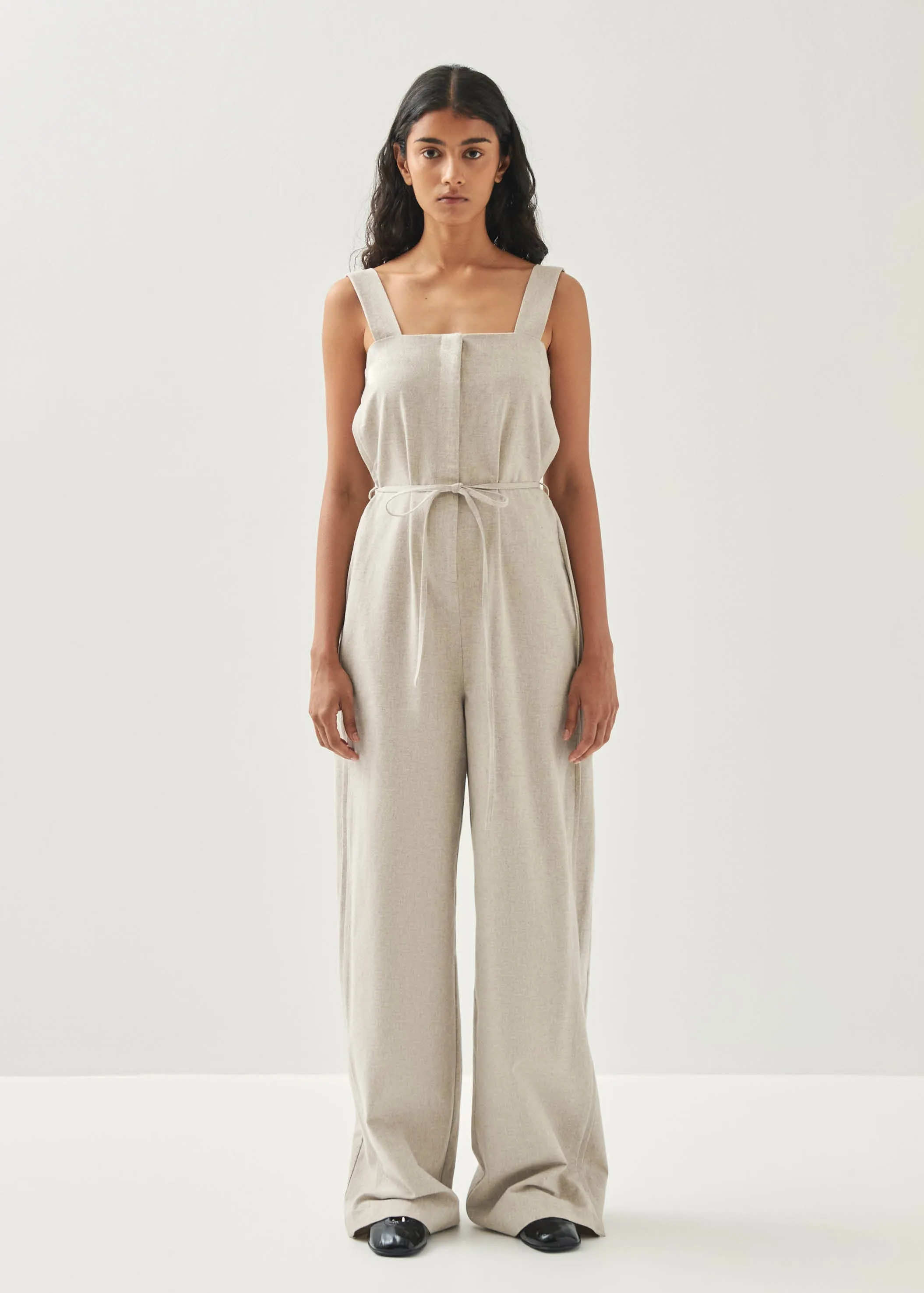 Inguer Cream Jumpsuit