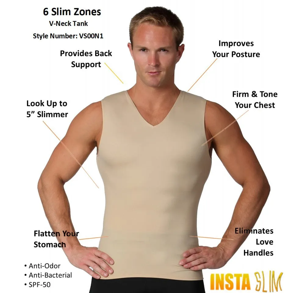 Insta Slim Compression Sleeveless V-Neck Tank VS00N1