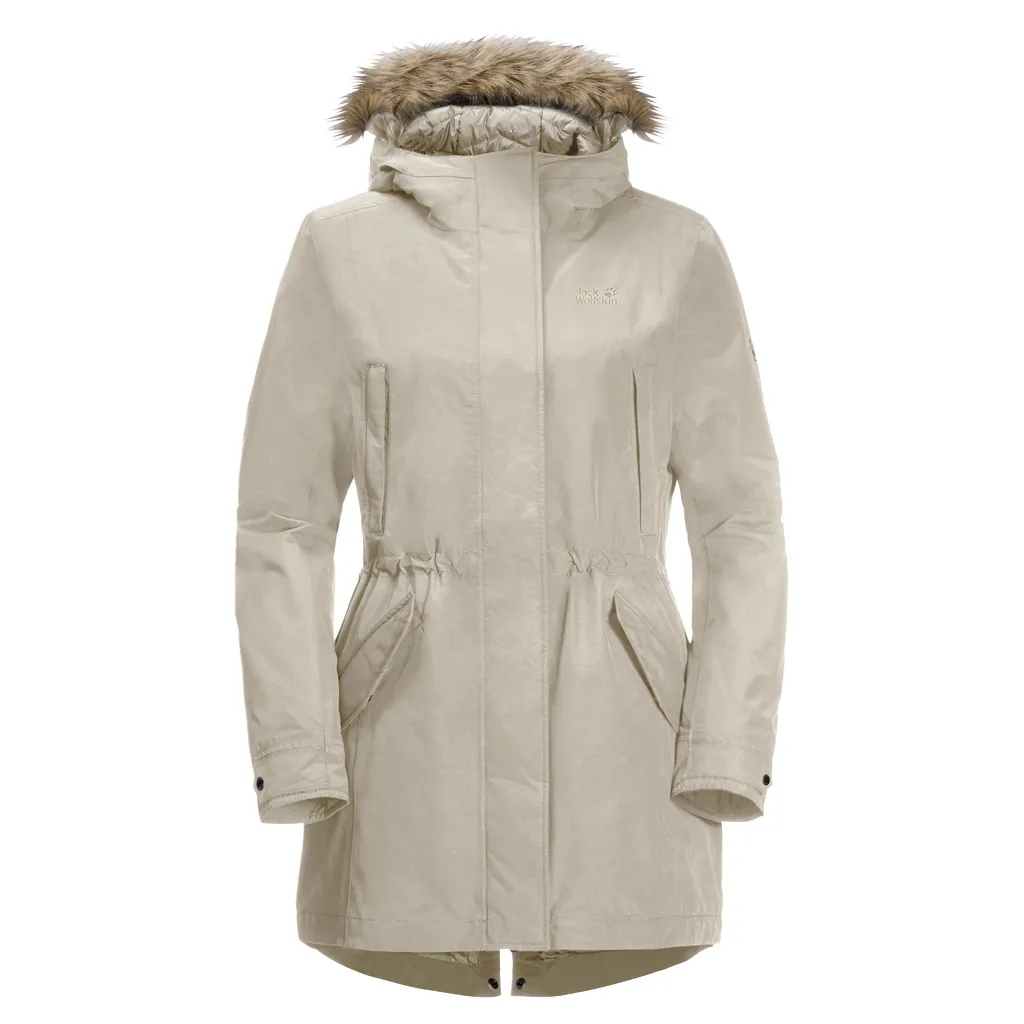 Jack Wolfskin Women&#x27;s Wildwood Parka Dusty Grey | Buy Jack Wolfskin Women&#x27;s Wildwood Parka Dusty Grey here | Outnorth