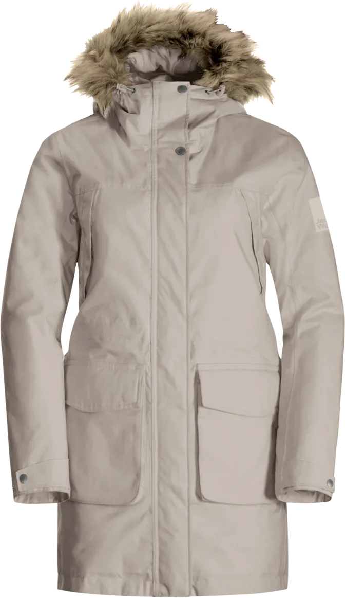 Jack Wolfskin Women&#x27;s Winterfrost Insulated Parka Dusty Grey | Buy Jack Wolfskin Women&#x27;s Winterfrost Insulated Parka Dusty Grey here | Outnorth