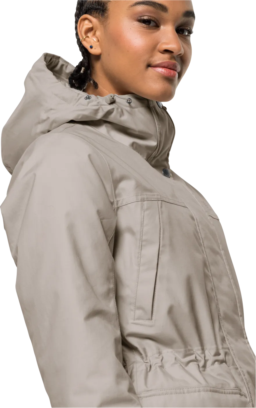 Jack Wolfskin Women&#x27;s Winterfrost Insulated Parka Dusty Grey | Buy Jack Wolfskin Women&#x27;s Winterfrost Insulated Parka Dusty Grey here | Outnorth