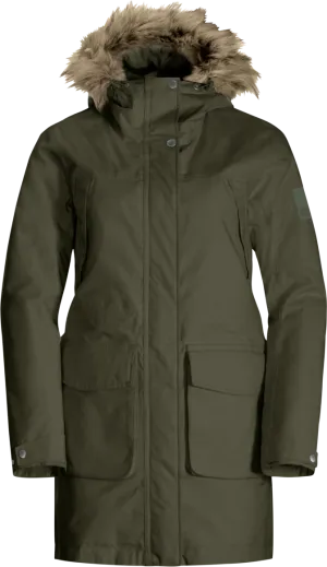 Jack Wolfskin Women&#x27;s Winterfrost Insulated Parka Island Moss | Buy Jack Wolfskin Women&#x27;s Winterfrost Insulated Parka Island Moss here | Outnorth