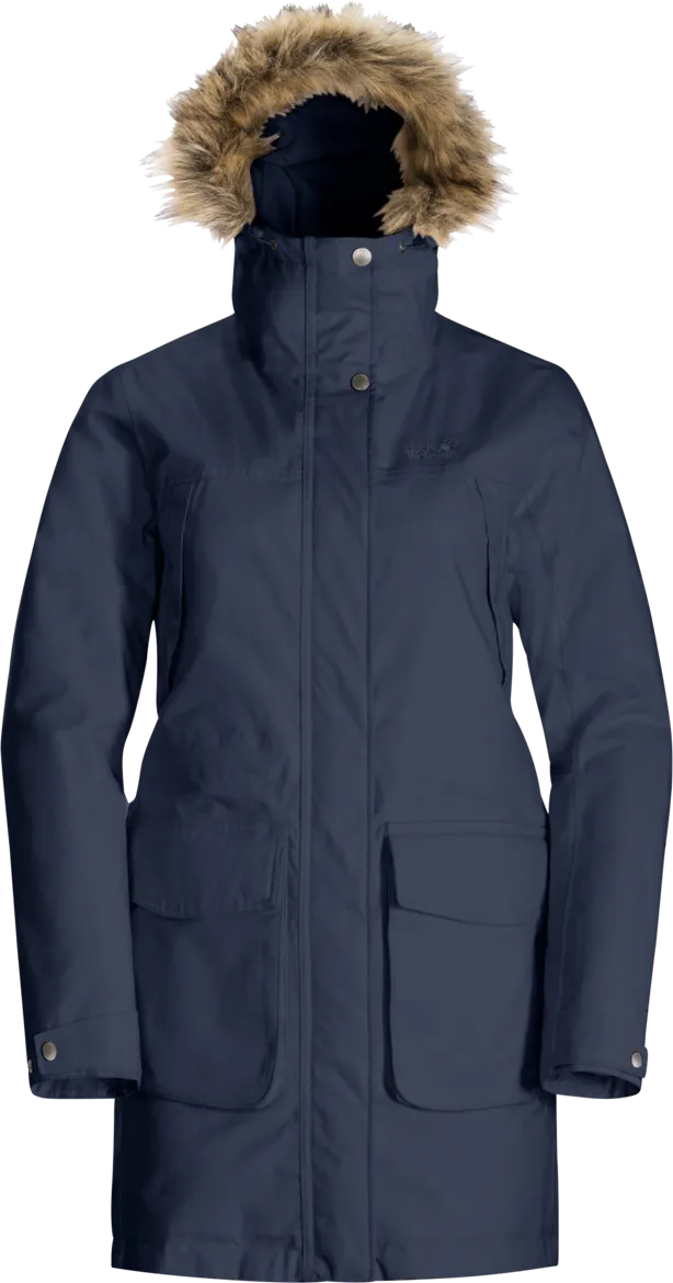 Jack Wolfskin Women&#x27;s Winterfrost Insulated Parka Night Blue | Buy Jack Wolfskin Women&#x27;s Winterfrost Insulated Parka Night Blue here | Outnorth