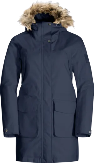 Jack Wolfskin Women&#x27;s Winterfrost Insulated Parka Night Blue | Buy Jack Wolfskin Women&#x27;s Winterfrost Insulated Parka Night Blue here | Outnorth