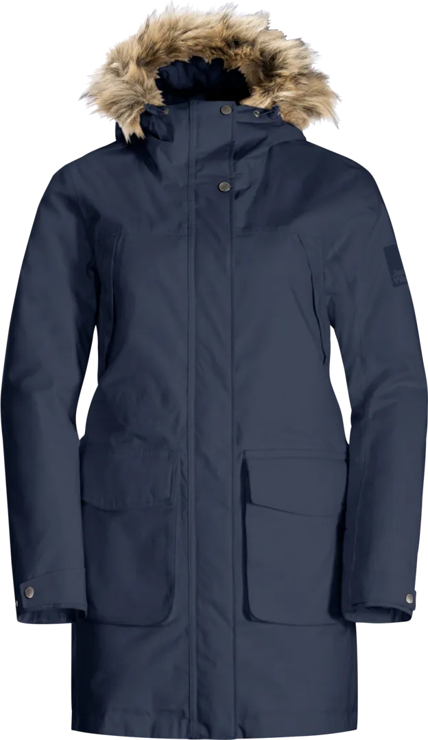 Jack Wolfskin Women&#x27;s Winterfrost Insulated Parka Night Blue | Buy Jack Wolfskin Women&#x27;s Winterfrost Insulated Parka Night Blue here | Outnorth