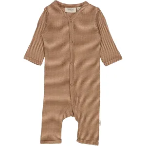 Jumpsuit Dusty - affogato rib stripe