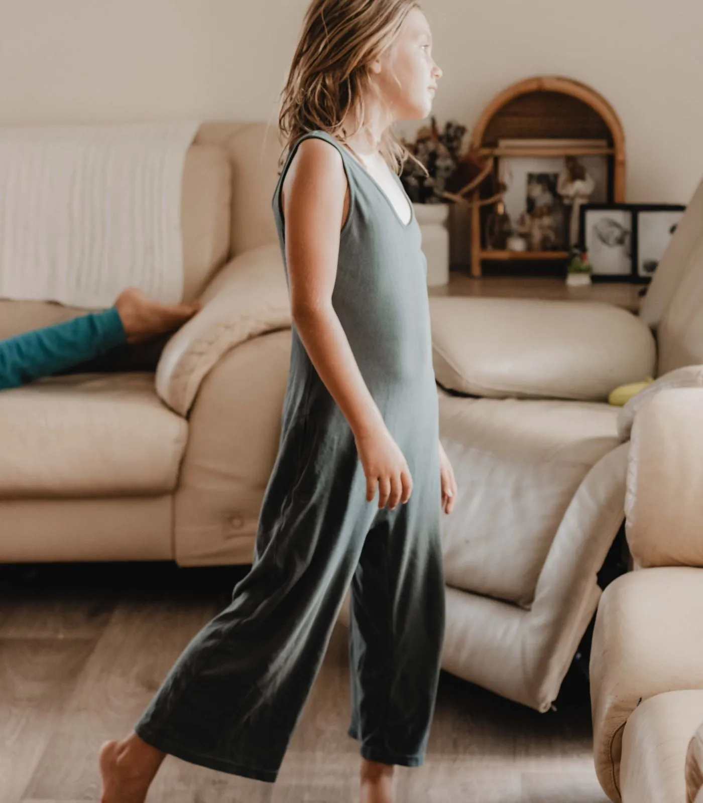 Kid's Chai Dye Jumpsuit