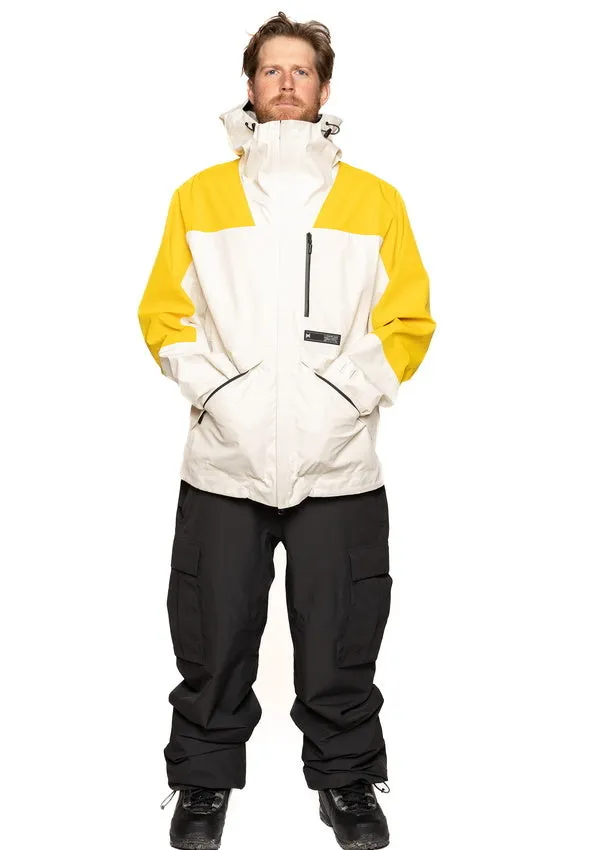 L1 2025 Filmore Jacket - Cream/ Hot Yellow