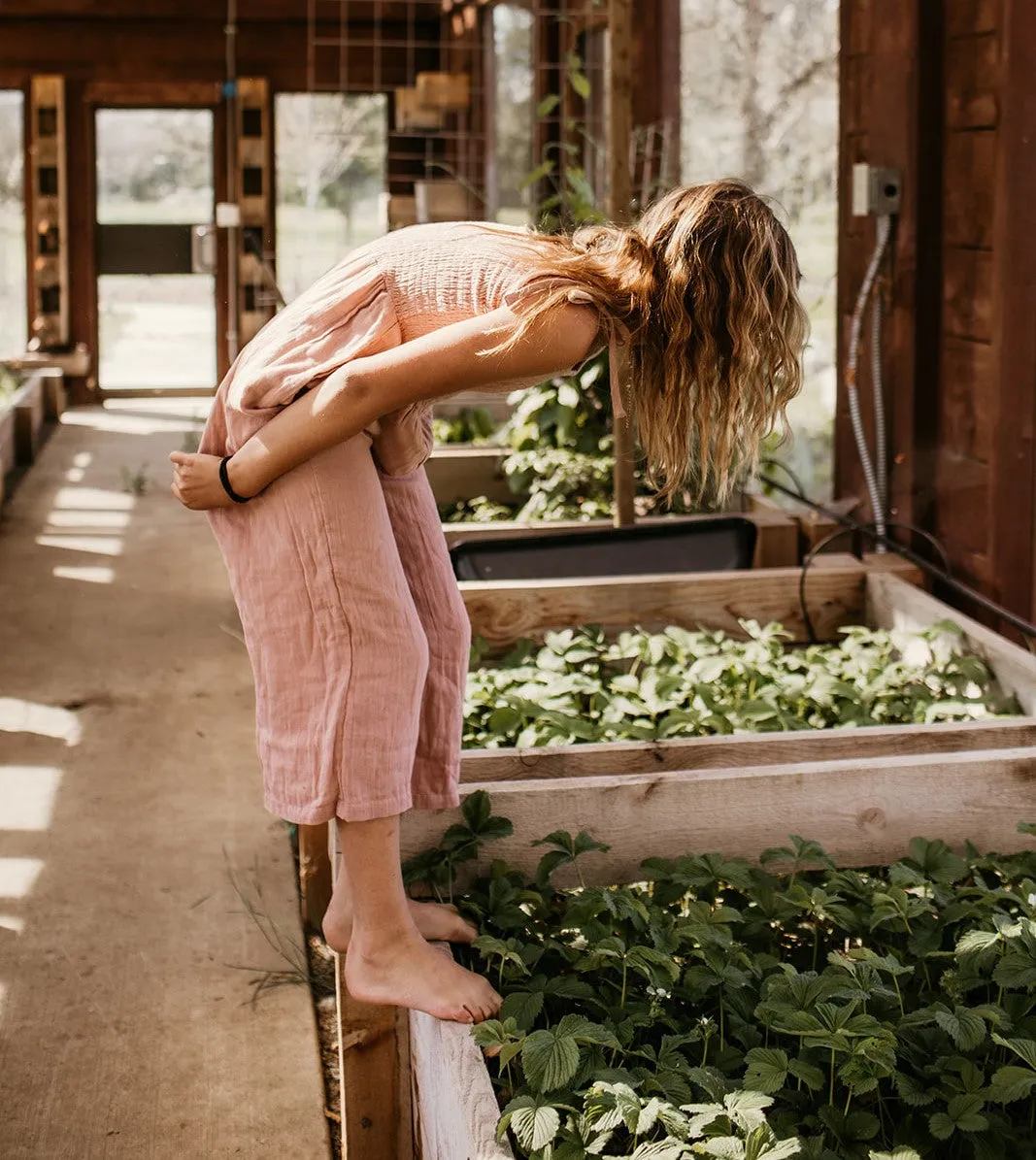 leena jumpsuit in dusty rose