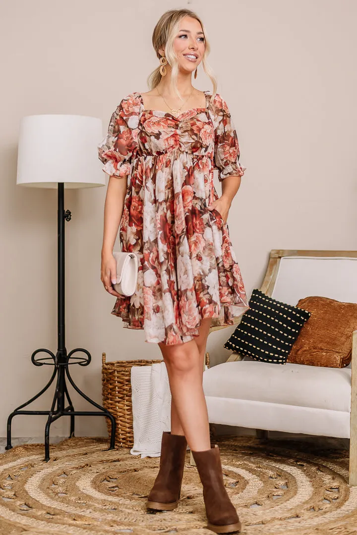 Love The Life Floral Babydoll Dress