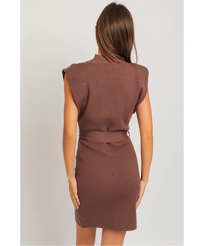 Makena Mock Neck Knit Dress