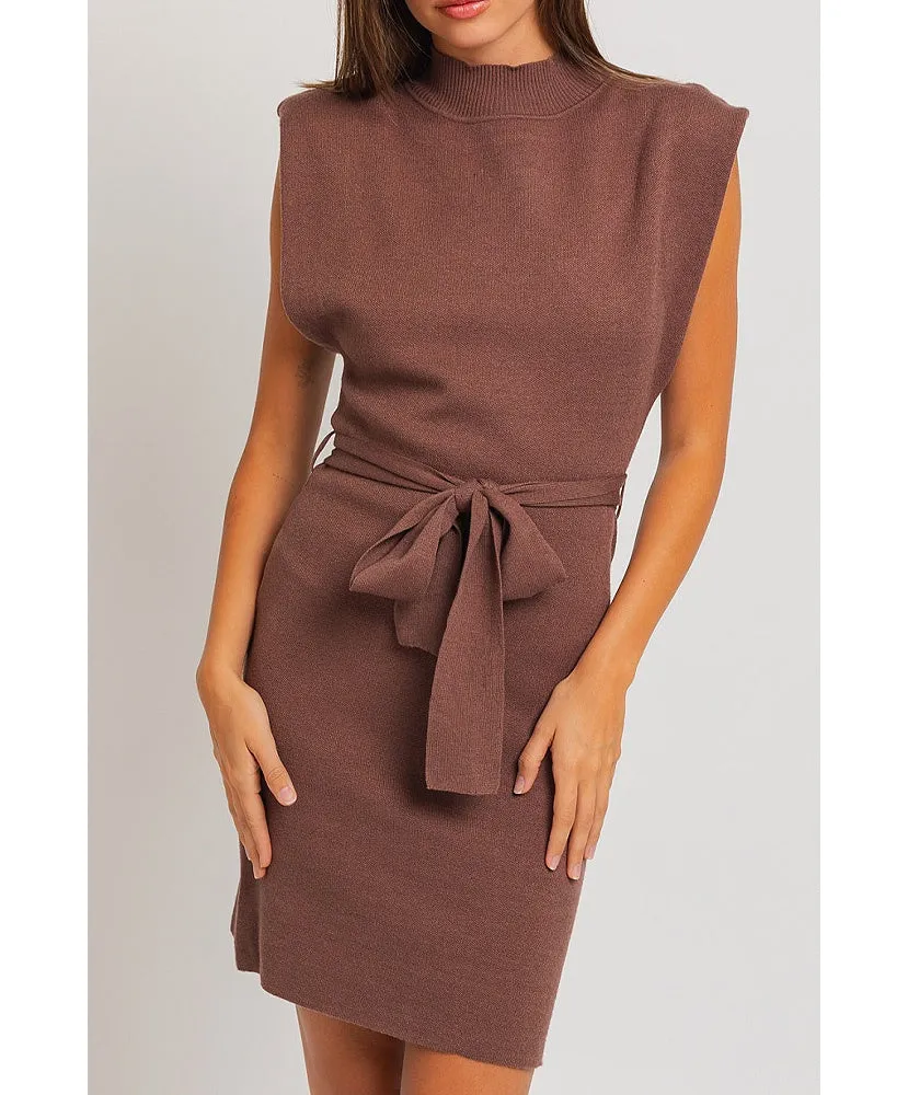 Makena Mock Neck Knit Dress