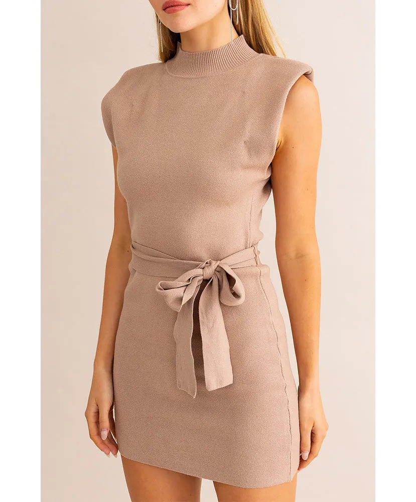 Makena Mock Neck Knit Dress