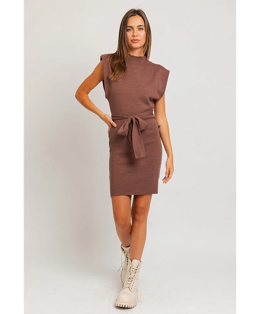 Makena Mock Neck Knit Dress