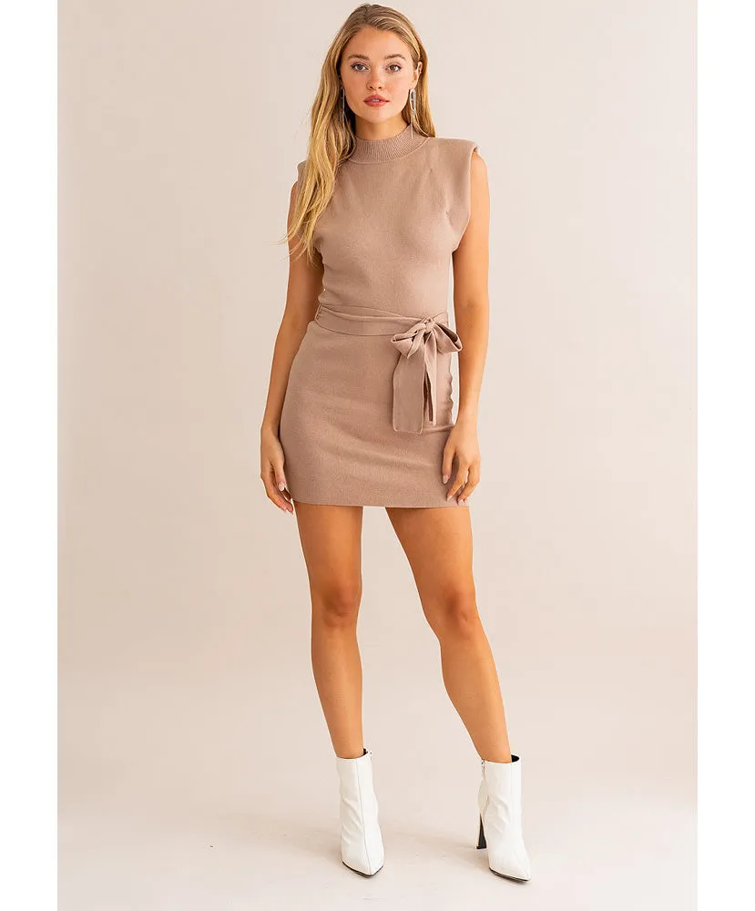 Makena Mock Neck Knit Dress