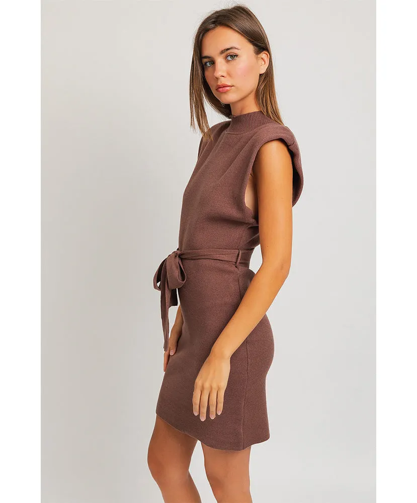 Makena Mock Neck Knit Dress