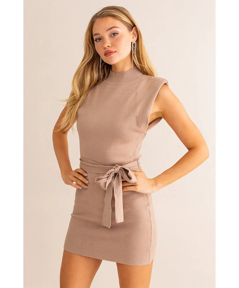 Makena Mock Neck Knit Dress