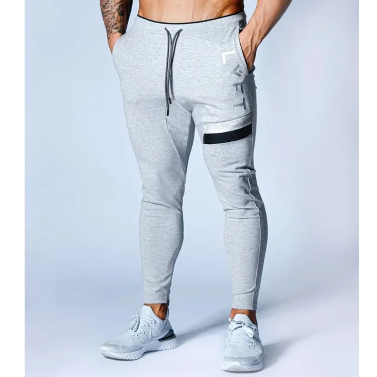 Mens Sweatpants Man Gyms Fitness Bodybuilding Joggers Workout Trousers Men Casual Cotton Track Pants