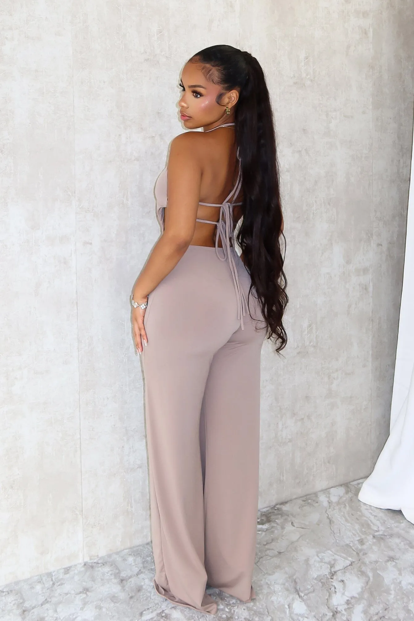 Modest Muse Halter Neck Jumpsuit