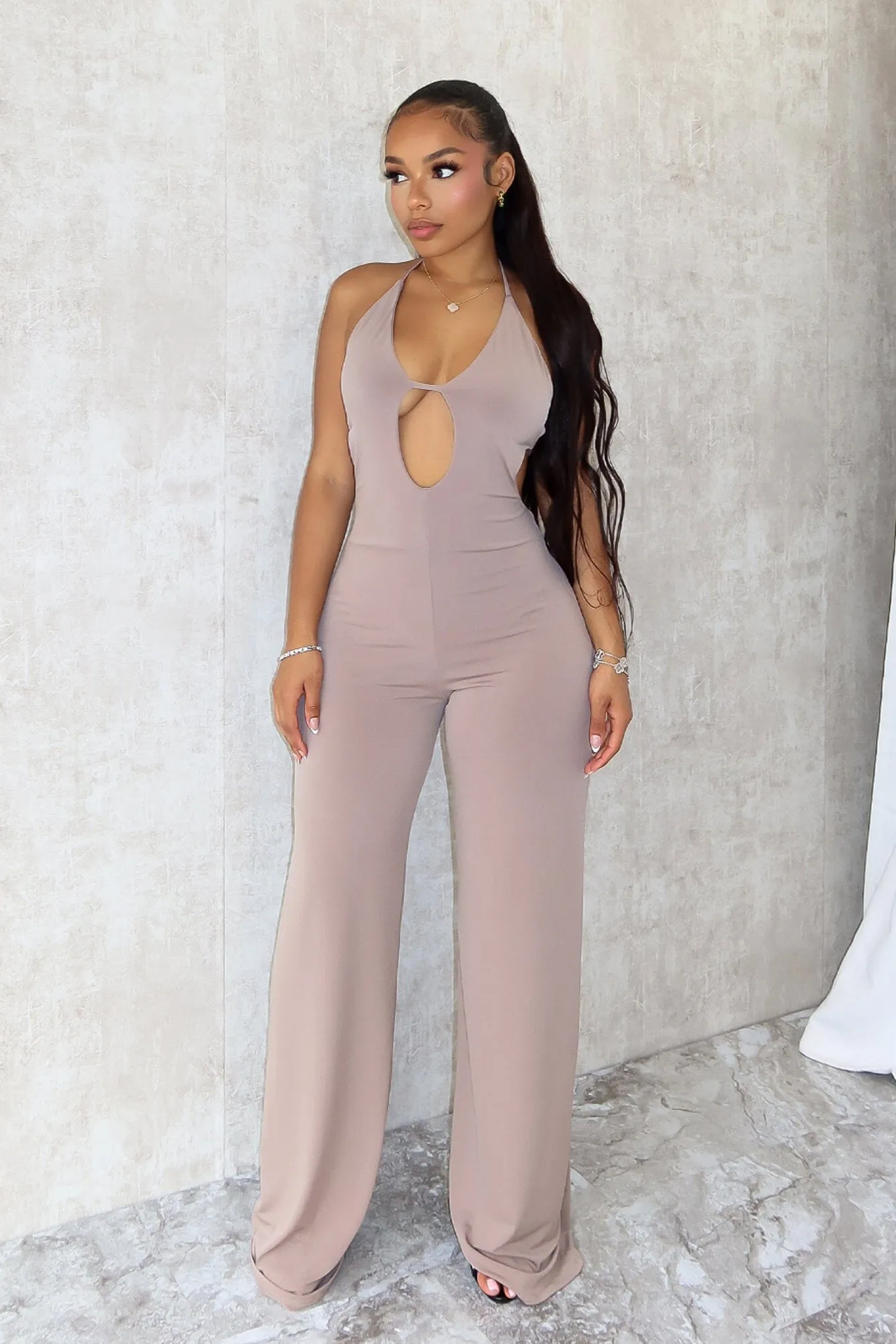 Modest Muse Halter Neck Jumpsuit