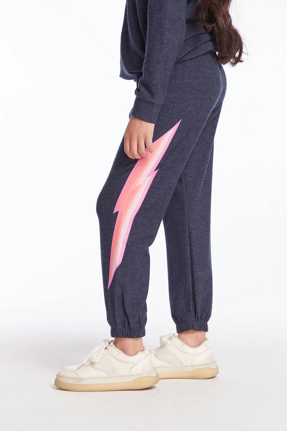 Multi Bolt Girls Sweatpants