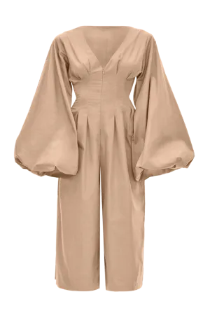 Nia Culotte Nude Jumpsuit