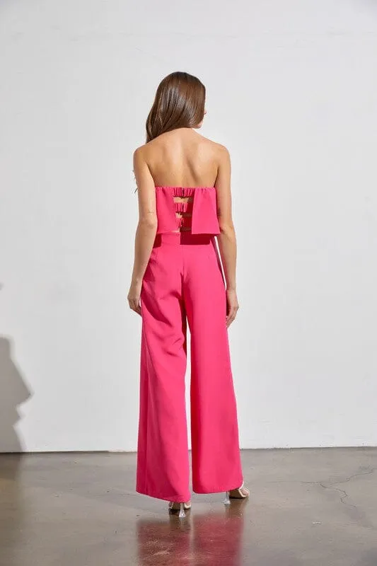 OFF SHOULDER JUMPSUIT