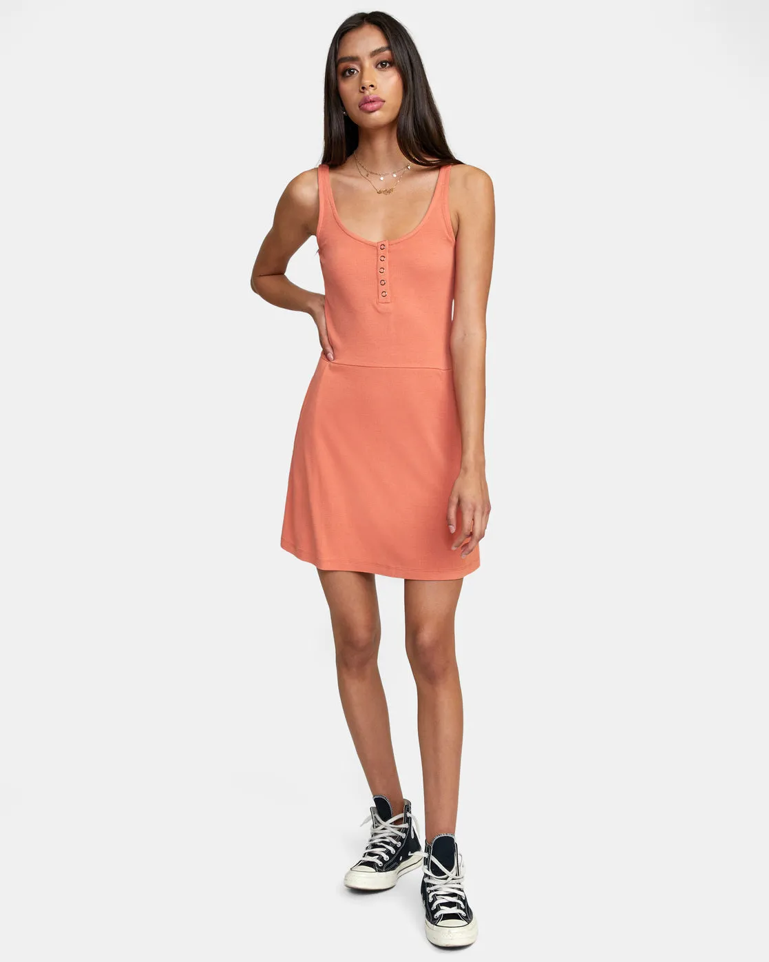 On Repeat Midi Dress - Apricot