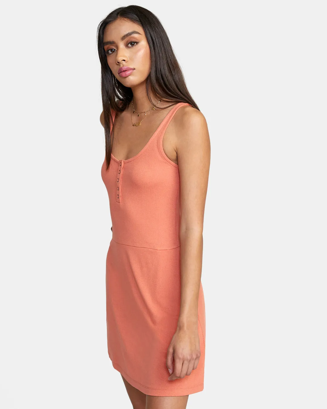 On Repeat Midi Dress - Apricot