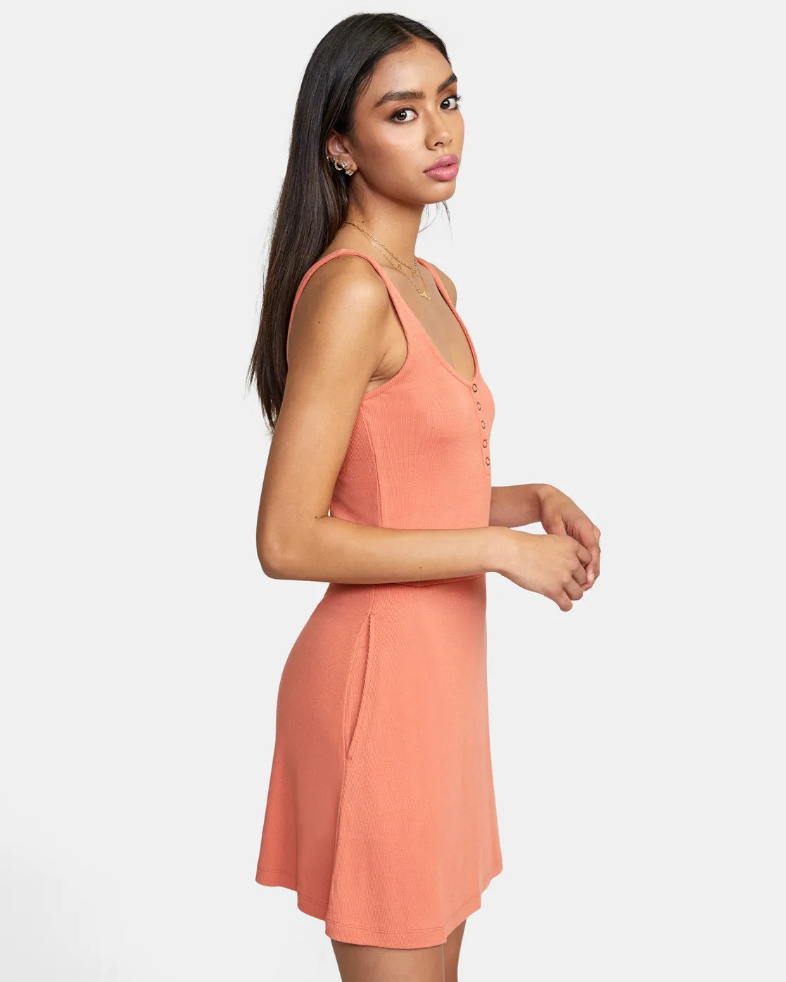 On Repeat Midi Dress - Apricot