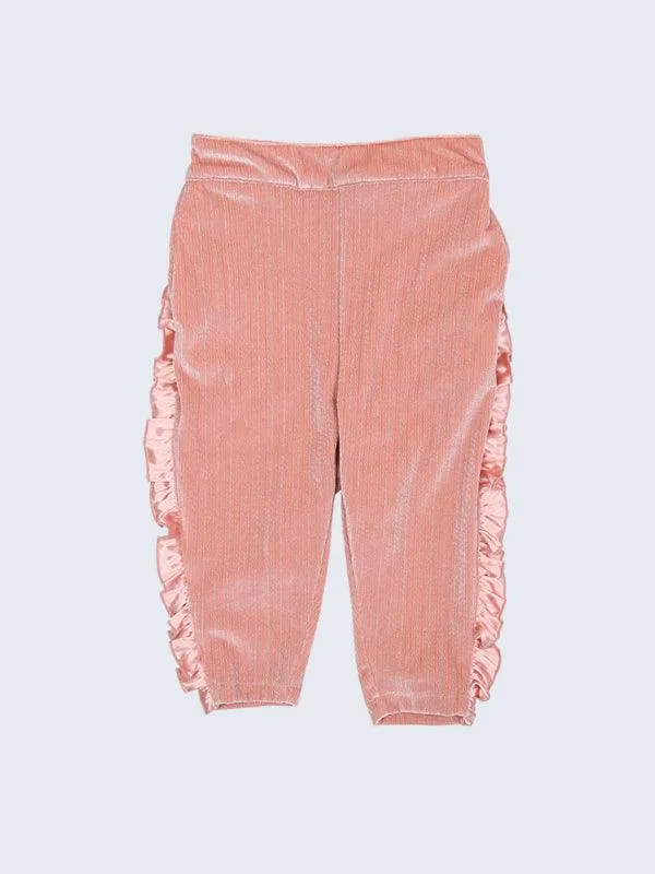 One Friday Pink Solid Trouser