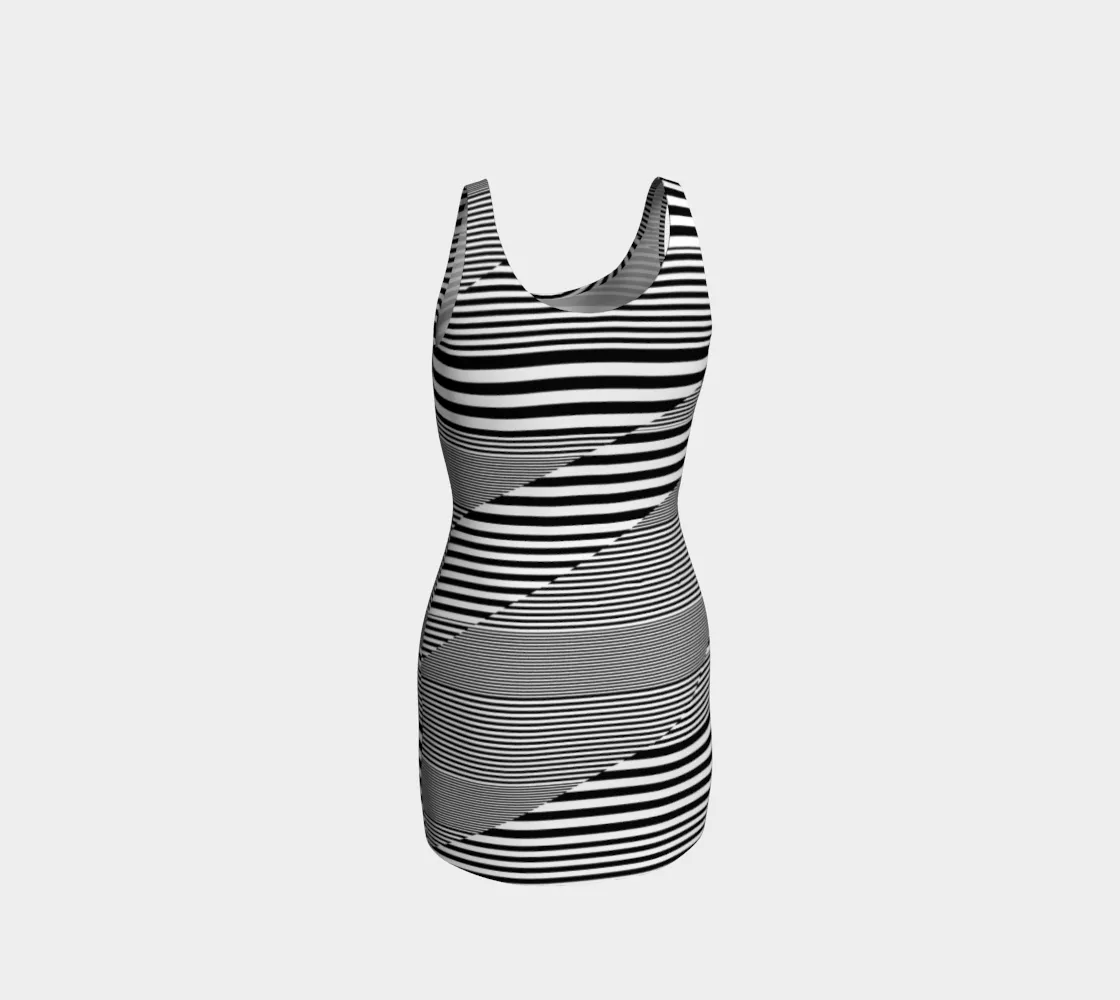 Optical Ilusion Bodycon Dress