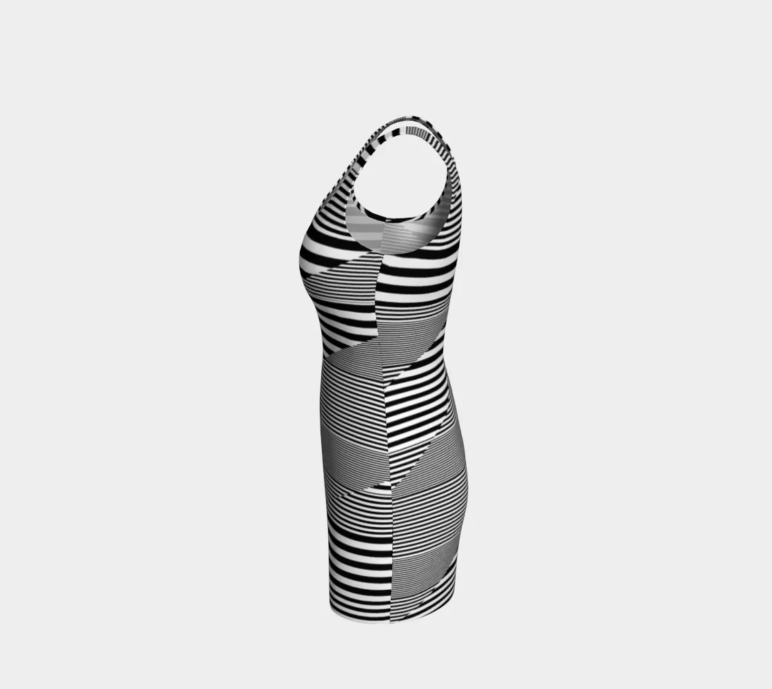 Optical Ilusion Bodycon Dress